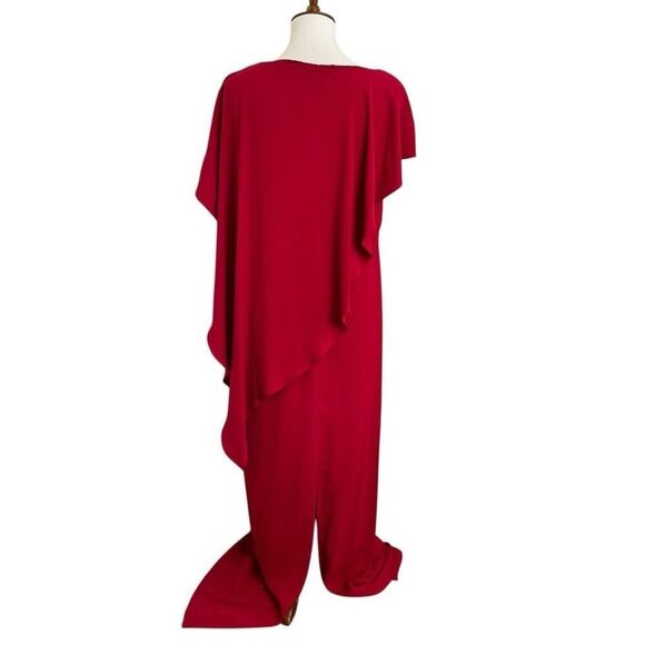 NEW Lauren Ralph Lauren Apiatan Full Length Gown in Red Size 10 - Picture 2 of 7